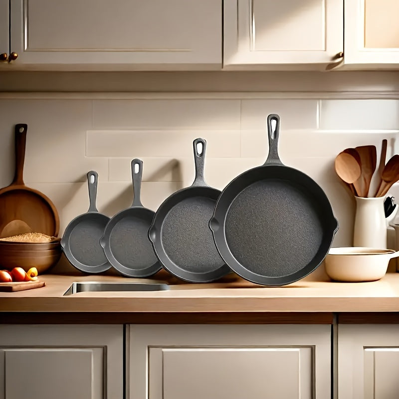 Set de 4 Poêles en Fonte Pré-huilée