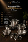 Set de Cuisine BergHOFF Kasta Inox 9 Pièces