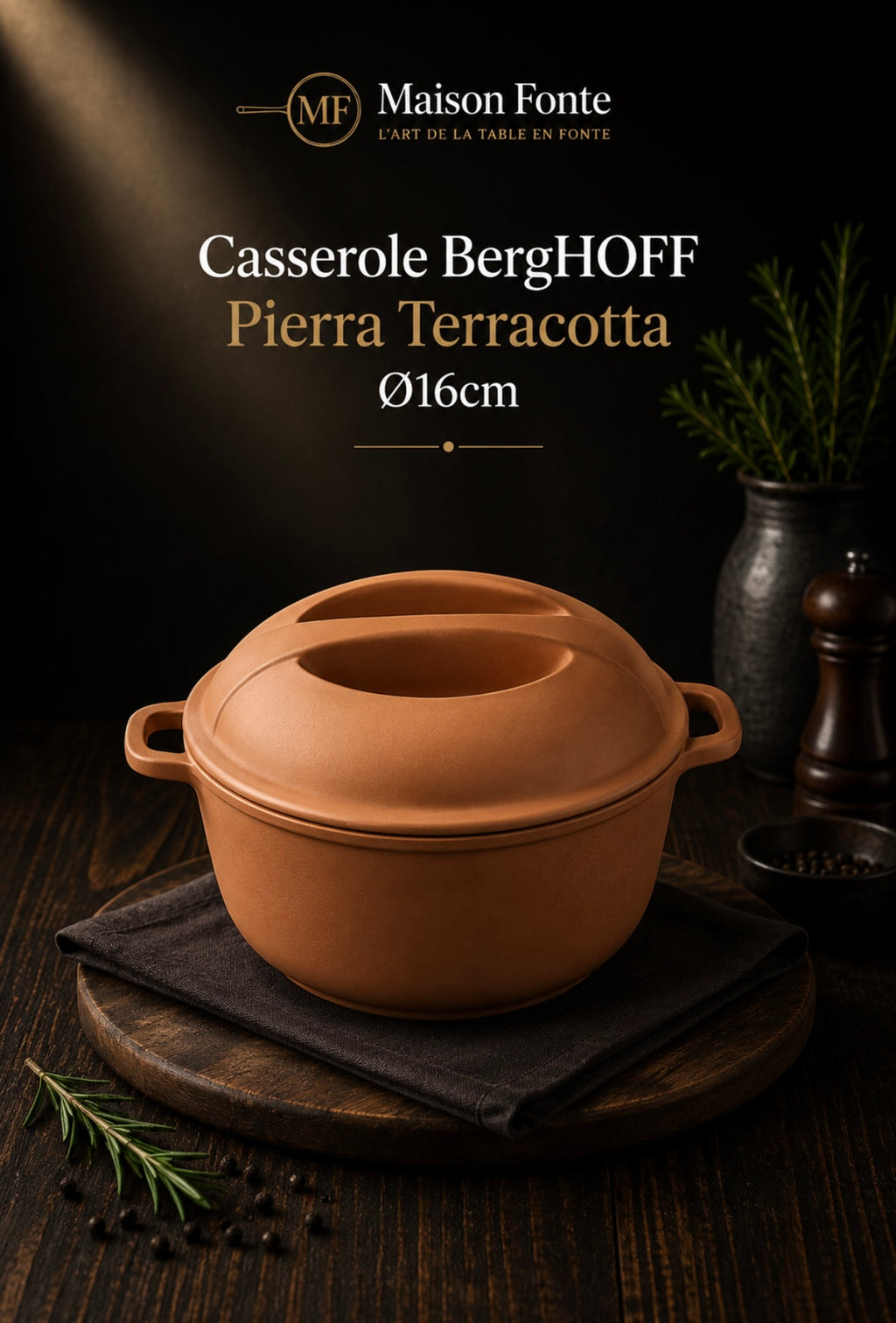 Casserole BergHOFF Pierra Terracotta Ø16cm